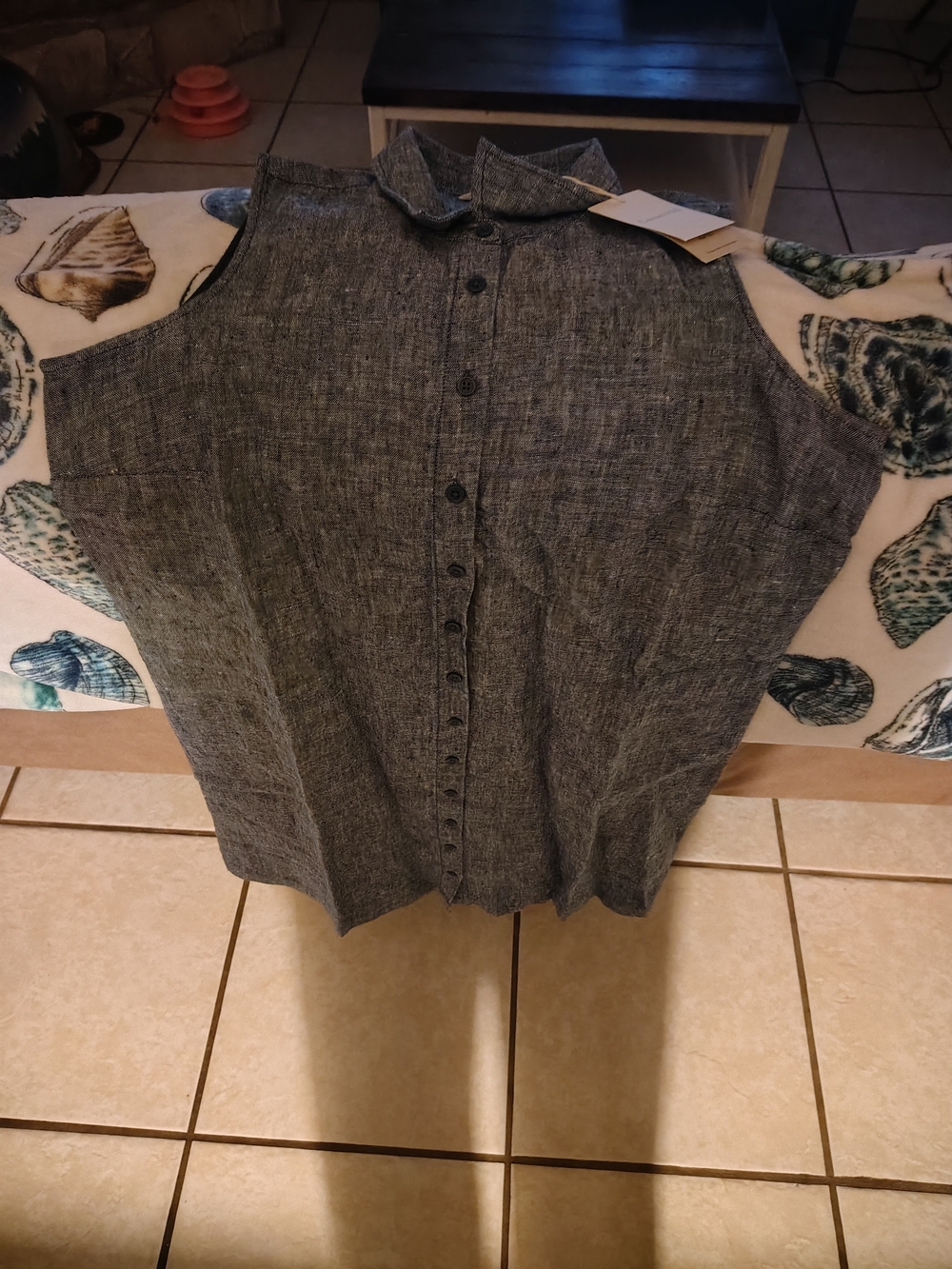 Garnet Hill Denim Button down dress